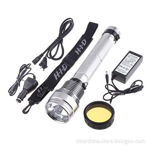 8700mAh 6000lm 1.5km Irradiation Distance HID LED Torch (ZSHT0001)